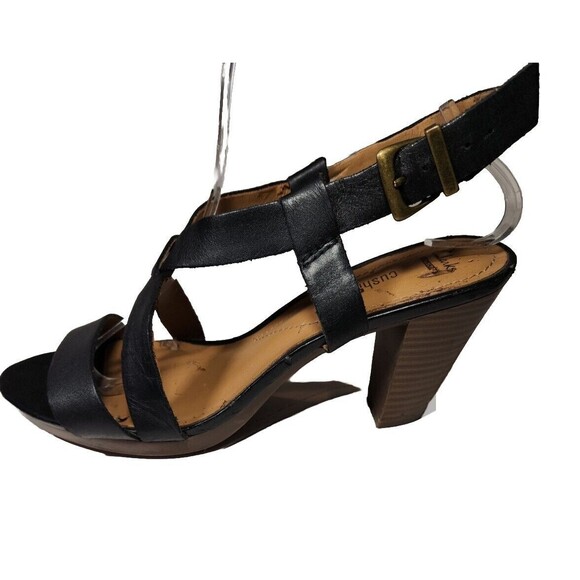 CLARKS Collection Cushion Soft Comfort Womens‎ Shoes Sandals BLACK Size 6.5 READ - Picture 1 of 9
